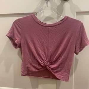 Cropped Dark Pink Tee